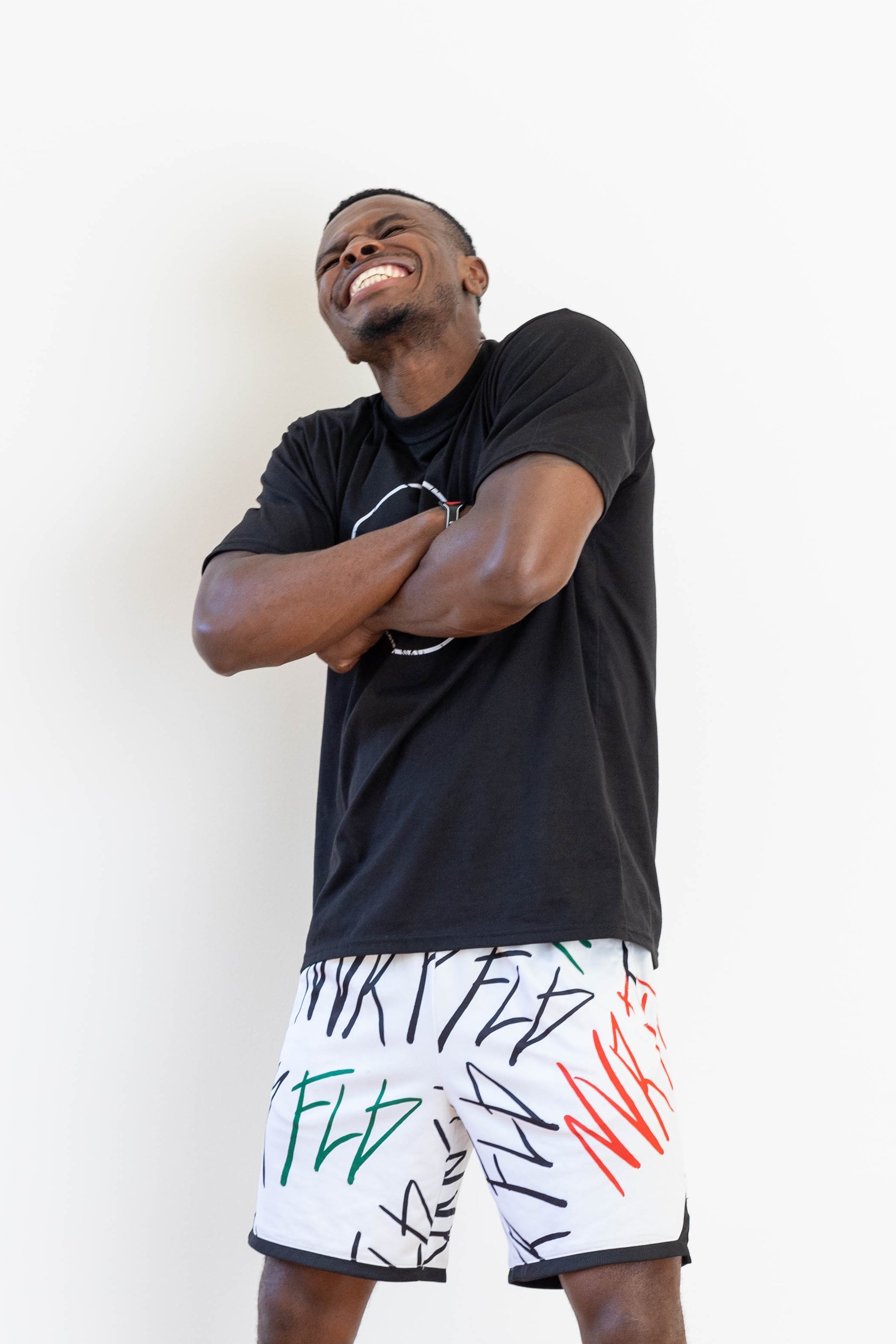 Never Fold Graffiti Shorts 2.0 | White